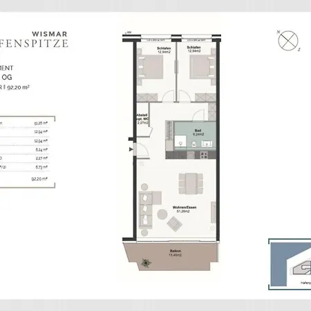 Appartamento Hafenspitze App 32 *